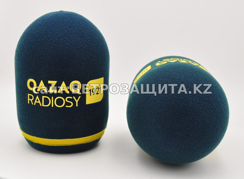 Ветрозащита для микрофона Electro-Voice RE20, с логотипом Qazak Radio